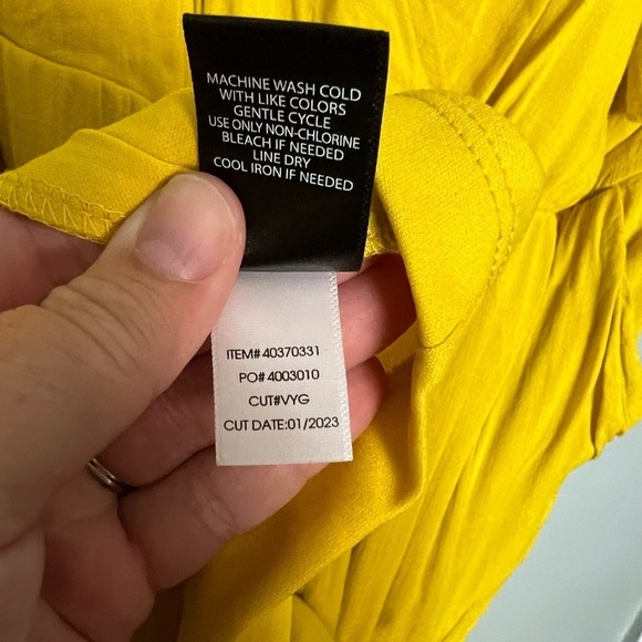 Torrid maxi rayon slub surplice wrap dress in yellow - Picture 5 of 9